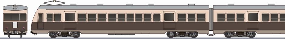 名古屋鉄道　モ3400形　優等列車色の鉄道アイコン