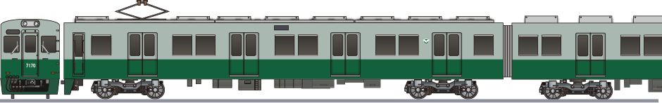 南海電鉄　7100系　復刻塗装の鉄道アイコン