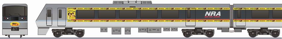 西武鉄道　10000系　「キリンメッツコーラ」2014の側面イラスト