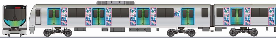 西武鉄道　40000系　FM NACK5「らじっとれいん」の鉄道アイコン