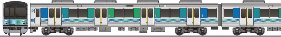 西武鉄道 7000系の側面イラスト