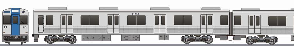 泉北高速鉄道　3000系　復刻色の鉄道アイコン