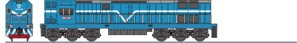 双光集団 GKD3B形(Shuangyashan Group GKD3B)の側面イラスト