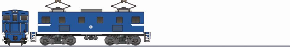 秩父鉄道　デキ200形　標準色の側面イラスト