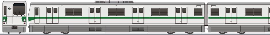 営団地下鉄　6000系1次試作車　千代田線の鉄道アイコン