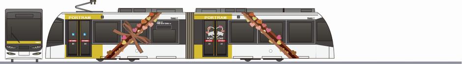 富山ライトレール　TLR0600系TLR603編成　「PORTLOVE2007」の鉄道アイコン