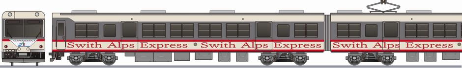 富山地方鉄道　14760系　「スイスアルプスエクスプレス」1990の鉄道アイコン