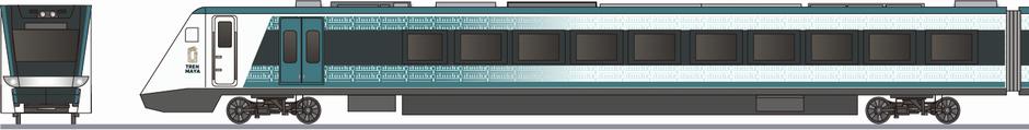 トレン・マヤ　Xトラポリス(Tren Maya XTrapolis)の側面イラスト