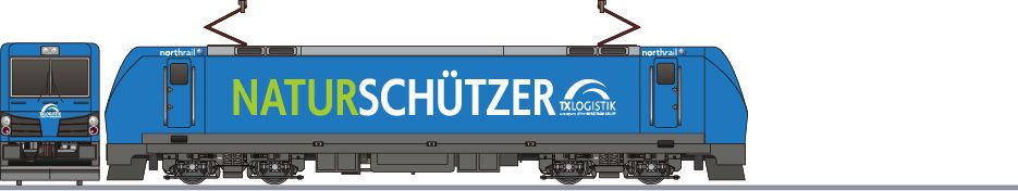 TXロジテクス　ELL193形　「自然保護PR」（TX Logitecs ELL193）の側面イラスト