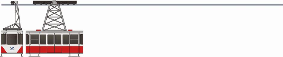 蔵王中央ケーブル　初代搬器の側面イラスト