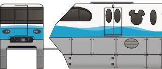 舞浜ディズニーリゾートライン 100系第103編成 のペーパークラフト ペパるネット 手のひら立体図鑑