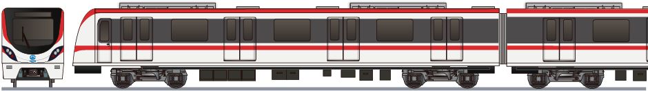 貴陽軌道交通 3号線 B形車(Guiyang Metro Line 3 car) ペパるネット~手のひら立体電車図鑑~