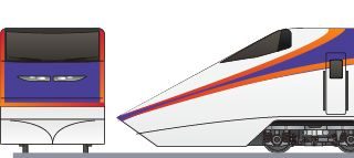 Jr東日本 系1000番台 つばさ 新塗装 のペーパークラフト ペパるネット 手のひら立体図鑑